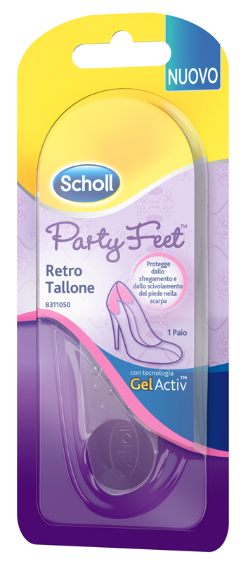 PLANTARE ORTOPEDICO PER RETRO TALLONE PARTY FEET SCHOLL GEL ACTIV 1 PAIO - Antica Farmacia Celesia