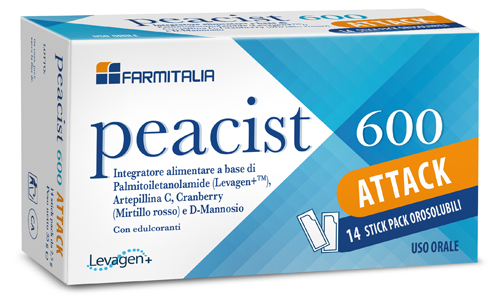 PEACIST 600 ATTACK 14 STICK PACK OROSOLUBILI - Antica Farmacia Celesia