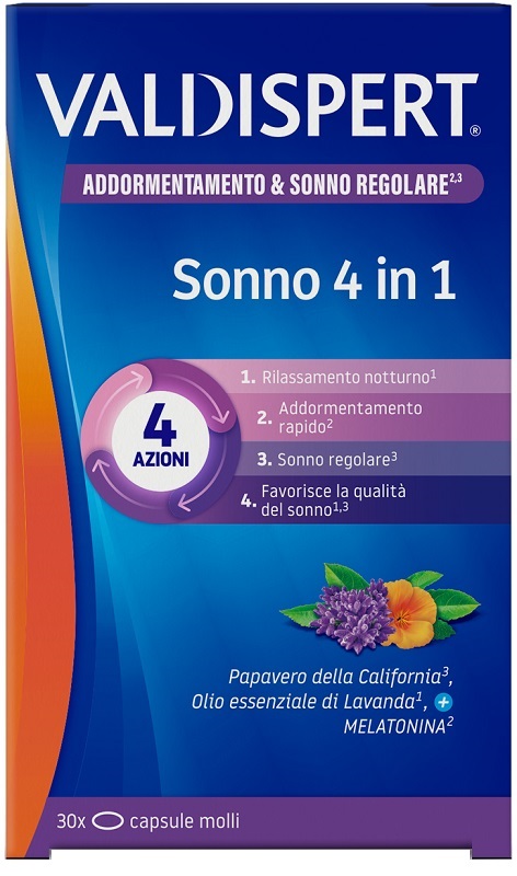 VALDISPERT SONNO 4 IN 1 30 CAPSULE MOLLI - Antica Farmacia Celesia