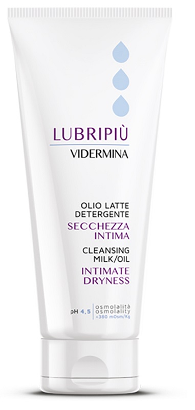 VIDERMINA LUBRIPIU' OLIO LATTE DETERGENTE SECCHEZZA INTIMA 200 ML - Antica Farmacia Celesia