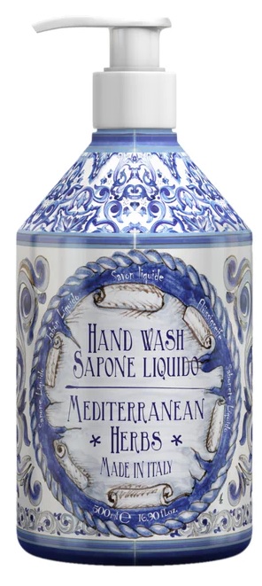 LE MAIOLICHE SAPONE LIQUIDO MEDITERRANEAN HERBS 500 ML - Antica Farmacia Celesia