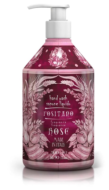 LE MAIOLICHE SAPONE LIQUIDO POSITANO ROSE 500 ML - Antica Farmacia Celesia
