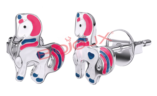 ORECCHINO STERILE BJT703 STS BABY UNICORN - Antica Farmacia Celesia