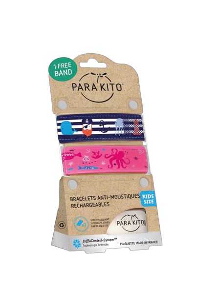 BRACCIALE ANTIZANZARE PARAKITO EFAS DOUBLE PACK KIDS - Antica Farmacia Celesia