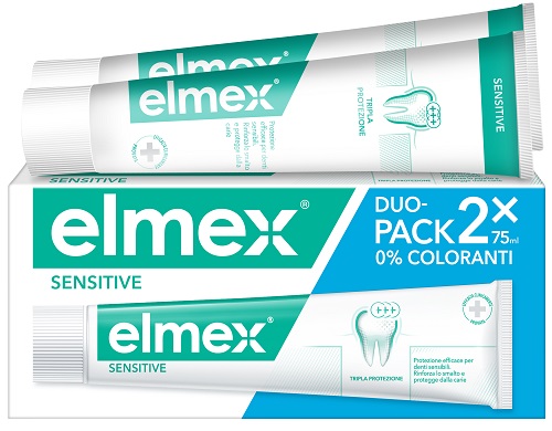 ELMEX SENSITIVE DENTIFRICIO BITUBO 2X75 ML - Antica Farmacia Celesia