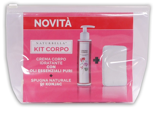 NATURBELLA KIT CREMA CORPO IDRATANTE 150 ML + SPUGNA KONJAC - Antica Farmacia Celesia