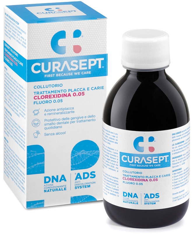 CURASEPT COLLUTORIO 0,05 ADS + DNA 200 ML - Antica Farmacia Celesia