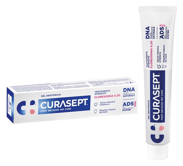 CURASEPT DENTIFRICIO 0,20 75 ML ADS+DNA - Antica Farmacia Celesia
