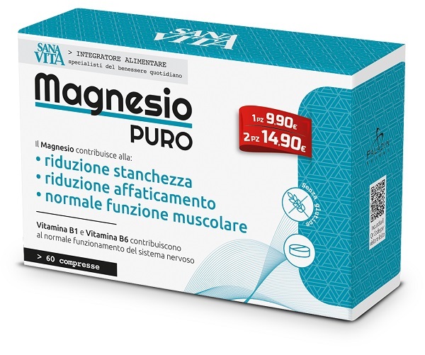 SANAVITA MAGNESIO PURO 60 COMPRESSE - Antica Farmacia Celesia