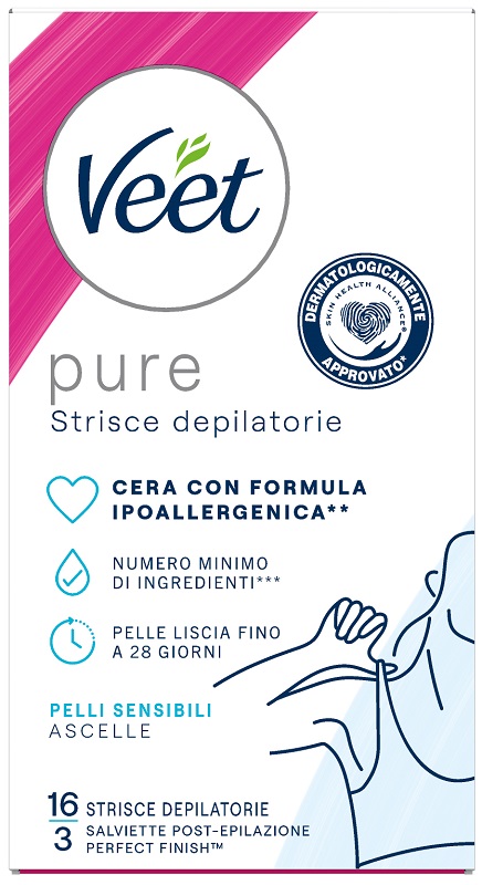 VEET STRISCE ASCELLE IPOALLERGENICHE 16 PEZZI - Antica Farmacia Celesia