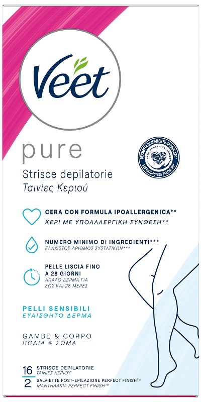 VEET STRISCE CORPO IPOALLERGENICHE 16 PEZZI - Antica Farmacia Celesia