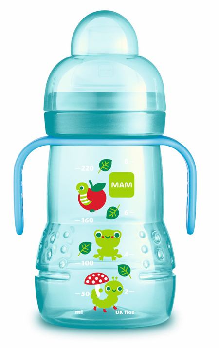 MAM TRAINER 220 ML 4+ BECCUCCIO SOFT SILICONE MASCHIO - Antica Farmacia Celesia