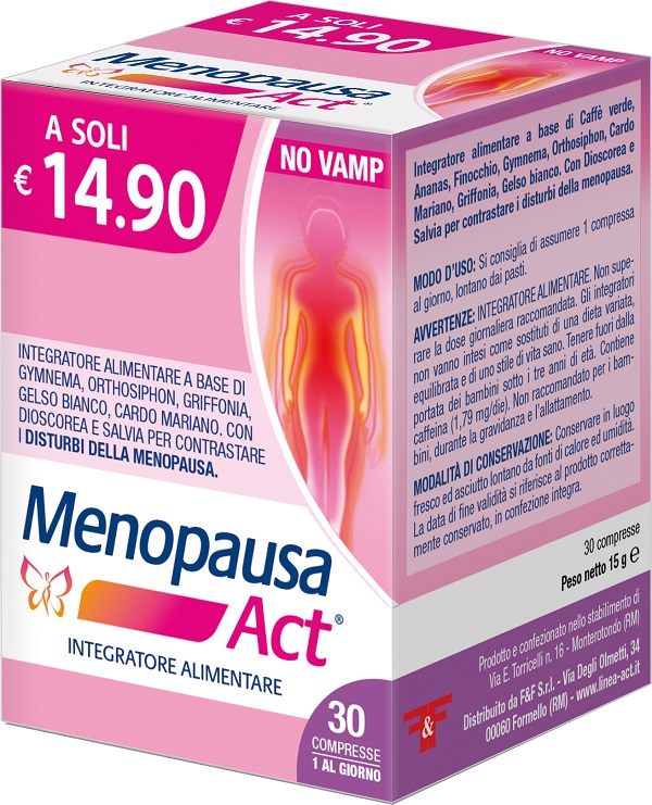 MENOPAUSA ACT 30 COMPRESSE - Antica Farmacia Celesia