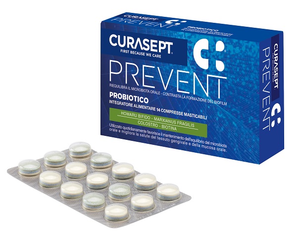 CURASEPT PREVENT PROBIOTICO 14 COMPRESSE MASTICABILI - Antica Farmacia Celesia