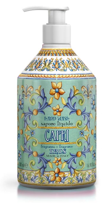 MAIOLICHE SAPONE LIQUIDO 500 ML IRIS OF CAPRI - Antica Farmacia Celesia