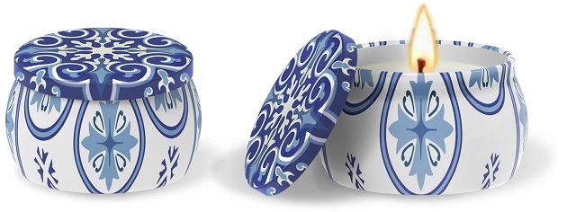 MAIOLICHE CANDELA BLUE - Antica Farmacia Celesia