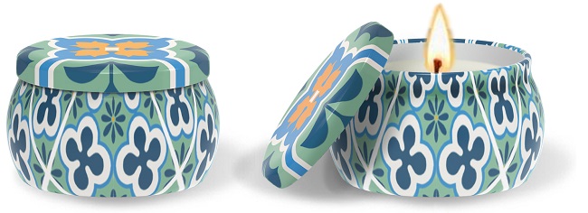 MAIOLICHE CANDELA SALVIA - Antica Farmacia Celesia