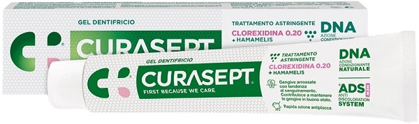 CURASEPT GEL DENTIFRICIO ADS DNA TRATTAMENTO ASTRINGENTE 75 ML - Antica Farmacia Celesia