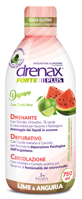 DRENAX FORTE PLUS DEPURO LIME & ANGURIA 750 ML - Antica Farmacia Celesia