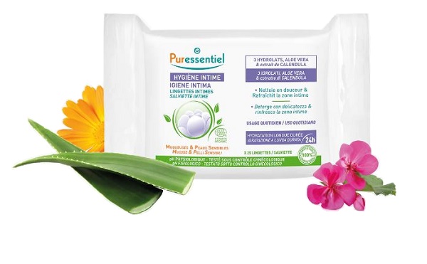 PURESSENTIEL IGIENE INTIMA SALVIETTE 25 PEZZI - Antica Farmacia Celesia