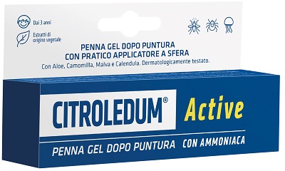 CITROLEDUM PENNA DOPOPUNTURA CON AMMONIACA ACTIVE 15 ML - Antica Farmacia Celesia