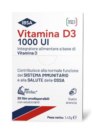VITAMINA D3 IBSA 1000UI 30 FILM ORODISPERSIBILI - Antica Farmacia Celesia