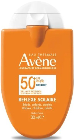 EAU THERMALE AVENE REFLEXE SOLAIRE SPF50+ BEBE BAMBINI ADULTO 30 ML - Antica Farmacia Celesia