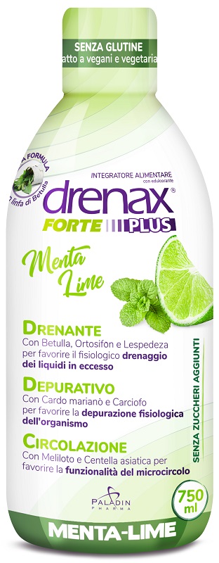 DRENAX FORTE PLUS MENTA/LIME 750 ML - Antica Farmacia Celesia