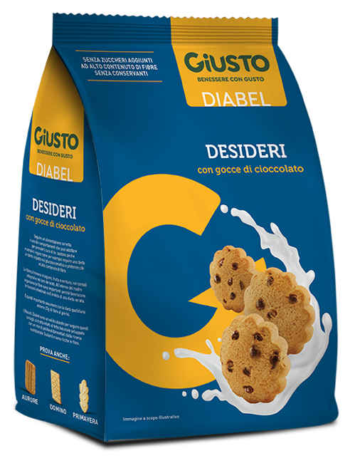 GIUSTO DIABEL BISCOTTO DESIDERI 150 G - Antica Farmacia Celesia