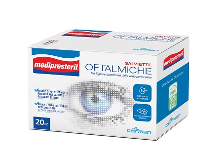 MEDIPRESTERIL SALVIETTE OFTALMICHE 20 PEZZI PROMO - Antica Farmacia Celesia
