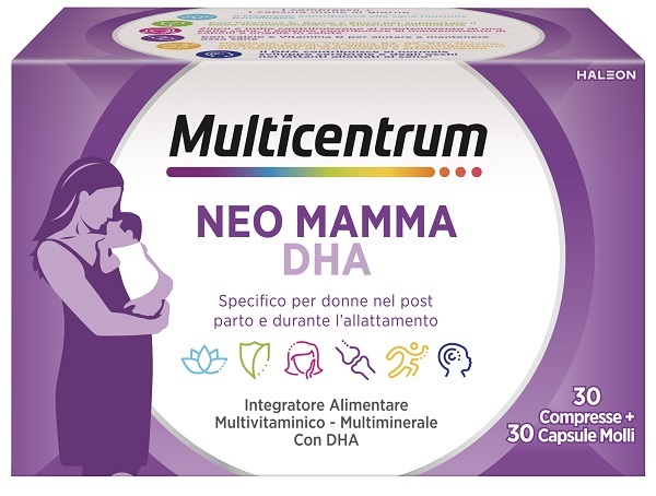 MULTICENTRUM NEO MAMMA DHA 30 COMPRESSE + 30 CAPSULE MOLLI - Antica Farmacia Celesia