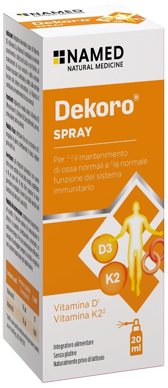 DEKORO SPRAY 20 ML SENZA GLUTINE, NATURALMENTE PRIVO DI LATTOSIO - Antica Farmacia Celesia